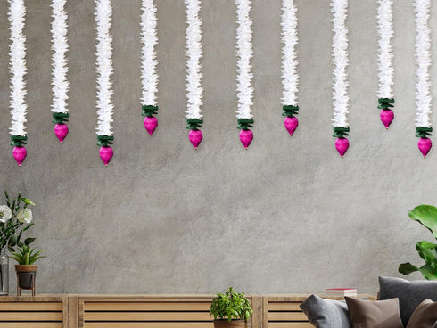 Handmade Lotus Artificial Flower Gajra Wall